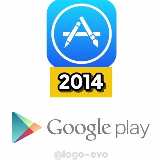 APP STORE VS GOOGLE PLAY STORE (2026-2008) Logo Evolution BATTLE