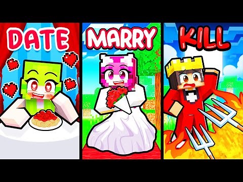 Minecraft But DATE MARRY KILL!