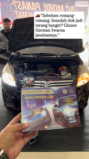 Lampu mobil masih kayak lampu ayam? 🤣 Saatnya upgrade pake Glazon German—terangnya rapi, fokus, dan gak bikin silau lawan arah. Sekali pasang, rasanya kayak jalan di siang hari. Jauh lebih aman, jauh lebih pede buat night driving. ✨ Mau ganti juga? Langsung gas ke Auto Maxcool Gading Serpong! 🚗💡 | AC MOBIL