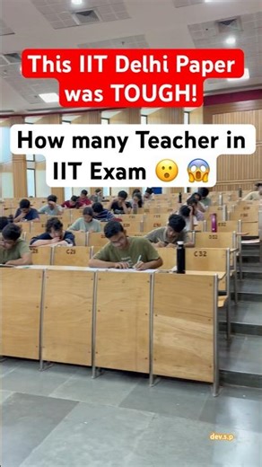 IIT Delhi Exam Paper Reaction 1st midsem #like #iit #motivation #iitdelhi #delhi #jee #btech #iitian