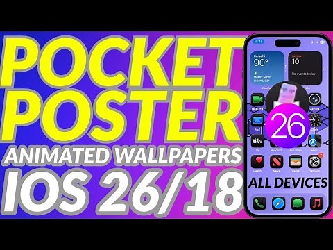 Add Animated Wallpapers on iOS 26 with Pocket Poster | No PC After Setup | Pocket Poster iOS 26