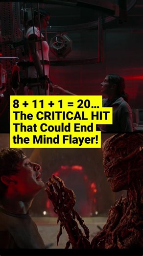 8 + 11 + 1 = 20… The CRITICAL HIT That Could End the Mind Flayer! #shorts #netflix #strangerthings