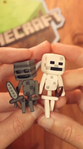 Minecraft tutorial. How to make a Skeleton.#polymerclay #minecraft #clayart #skeleton #minecrafttutorial #minecraftmods