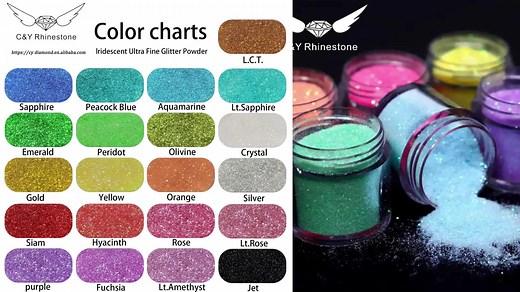 CY Colors Pigment Magnetic Shiny Chrome Mirror 3D Resin Nail Art Glitter Powder Acrylic Dust Sequins