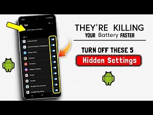 5 Hidden Settings Killing Your Battery Life Faster | Double Your Battery Life, Most Users Don't Know