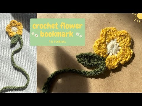 Crochet Flower Bookmark - Beginner Friendly, Fast
