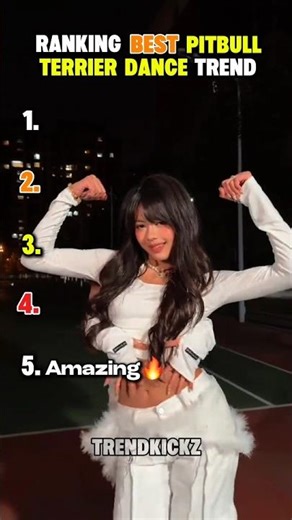 Ranking Best Pitbull Terrier Dance Trend 😲🔥 || #ranking #trendingnow #top5