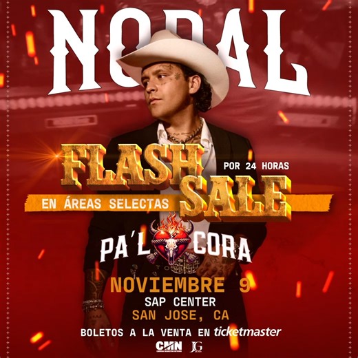 6.6K views · 12 reactions | ⏰ Don’t wait! Snag your Christian Nodal tickets before this 24-hour deal disappears! ️: https://teal.sjsharks.com/trk/Nlvdc | SAP Center | Facebook