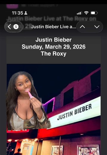 “Alright let’s get to the next song before I start crying & shiii” - Justin Bieber 😂😭 so real. Story time on how I got personally invited to Justin’s private performance at the Roxy in West Hollywood. #justinbieber #goldenvoice #coachella2026 #greenscreen