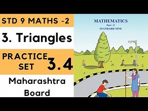 9th Maths 2 Geometry Practice Set 3.4 Triangles Chapter 3| Std 9th Maharashtra Board