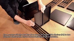 XIMN 360° Rotating Bamboo CD/DVD Shelf - 6-Tier Space-Saving Media Storage Cabinet for Movies, Organizer with Super Compact Design