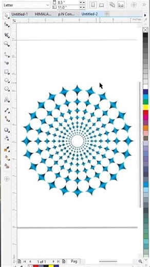 How To Create 3D shape Design in Coreldraw #shorts #youtubeshorts #freeclip #clipclaps #videoedits