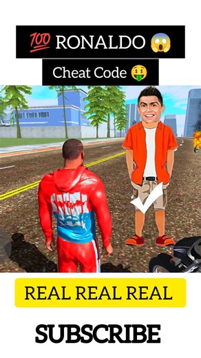 😱 RONALDO CR7 - in Indian Bike Driving 3d | Real Code 🤑 #indiabike3d