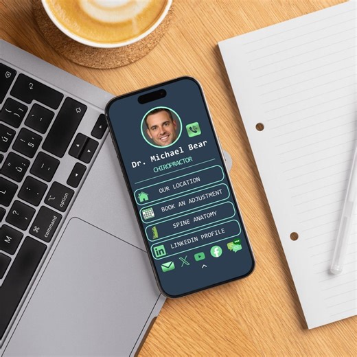 Interactive Fully-clickable Digital Business Card Custom Mobile App Hub for Realtors, Lawyers, Doctors, & Entrepreneurs | One-tap Contact - Etsy UK