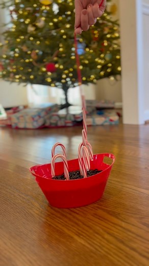 Christmas Minute to Win It - Candy Cane Fishing #christmas #partygame #christmasgames #christmasparty #christmaspartygames | Simple Life of Sunshine