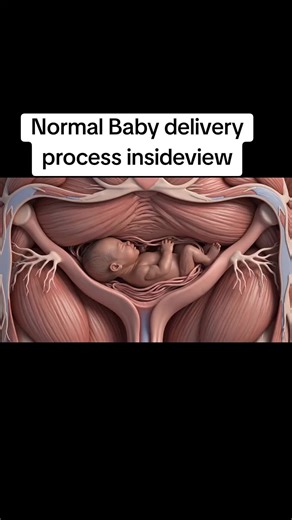 Normal Baby delivery process insideview#process #human #anatomy #foryoupage #delivery
