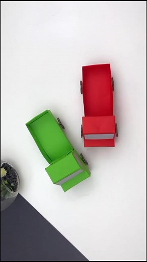 How To Make Paper Toy TRUCK For Kids / Nursery Craft Ideas / Paper Craft Easy #diy #kidscrafts #howtomake #handicraft #craft #papercraft #papertoys