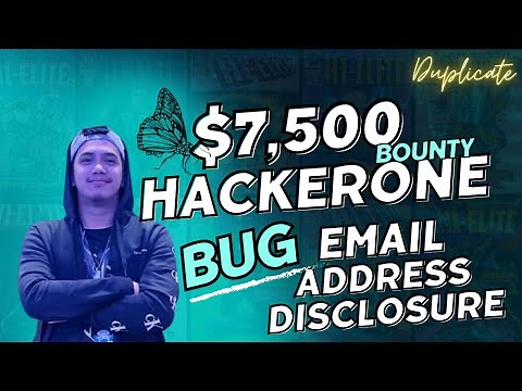 Getting email address of any HackerOne user | $7500 bounty #dupes #bugbounty #disclosure