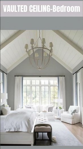VAULTED CEILING BEDROOM DECOR - Cathedral Ceiling bedroom design ideas