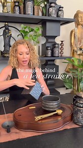 When making tea starts to become a ritual, you learn to appreciate every single moment of it ✨ From the tea leaves expanding as they steep, to the water steaming 🍵 Add our ‘Steep The Stars’ strainer to your ritual ⭐️ | Magic Hour Tea & Transformation