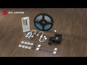 BTF-LIGHTING: 5050 RGBW LED Strip Lithg with SP614E LED Controller light Your Home