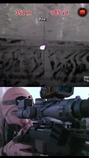 🦊 352 m (385 yd) 🌙 | Night Long-Range Fox Hunt — Headshot | 6.5 Cal