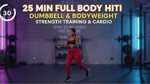 Full-Body Dumbbell HIIT & Bodyweight Workout — 25-Min Strength and Cardio Blast