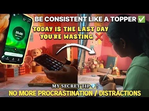 How to study consistently without distractions ❌ Stop procrastinating #consistency #study
