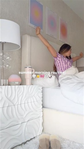 productive summer morning routine + grwm vlog! #trending #morningroutine