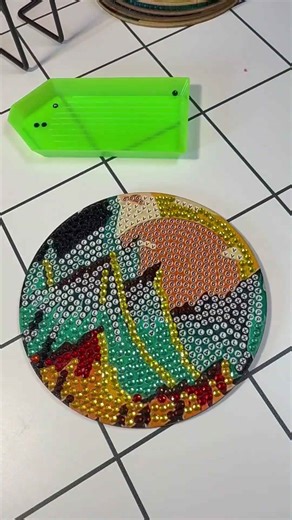 Diamond painting coaster: Quick & shiny DIY!✨
