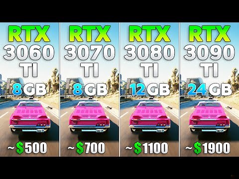 RTX 3090 Ti vs RTX 3080 Ti vs RTX 3070 Ti vs RTX 3060 Ti - Test in 4K