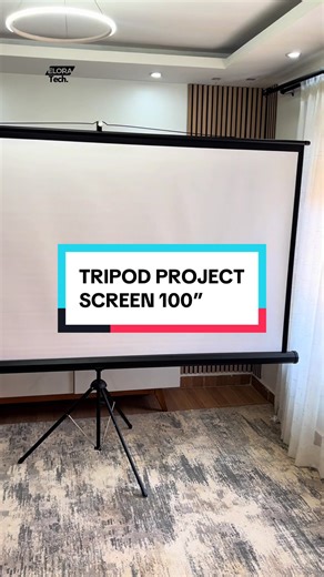 Affordable 100” Tripod Projector Screen for Outdoor Movies