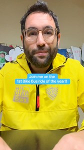 17K views · 9.1K reactions | I have been waiting all summer for the #BikeBus to start again. You can tell by my reactions I was blown away by the turnout today on the second day of school!! Special thanks to @classdojo for the stickers. My students loved the cartoon version of me. | CoachBalto | Facebook