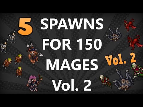 Tibia [where to hunt ED/MS] - MY TOP 5 PLACES FOR MAGES 150+ [Vol. 2 ][2020]