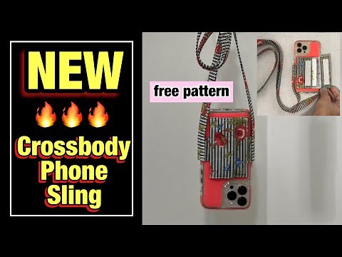 Make A Fabric Cell Phone Purse ~ Crossbody Fabric Phone Sling