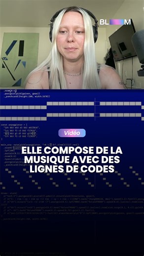 BLOOM | 🎧Cette DJ compose de la musique avec des lignes de codes et remplit des salles de concert 🧐Mais c’est quoi l’algorave ? ✅Composé de... | Instagram