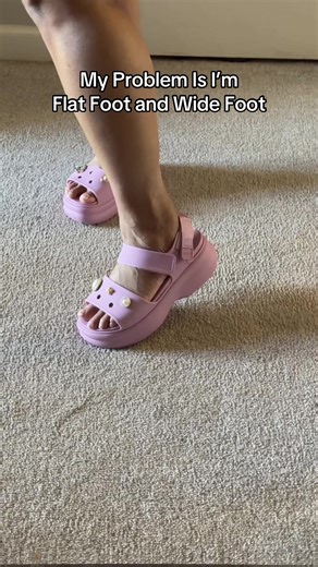 Not sure how @Crocs is doing this but keep it up! Comfy women’s crocs sandals Grab them from the link in video Being flat foot and wide foot is not for the weak and these make me feel normal 😂 #crocsnewarrivals #crocssandals #tiktokshopnewarrivals #tiktokshopspringglowup #crocs