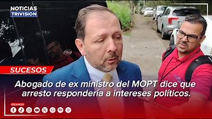 🔴 #NoticiasTrivisión | El abogado Gerardo Enrique Chaves, defensor del exministro del MOPT Mauricio Batalla, aseguró que su cliente, detenido este martes, no dio órdenes ni tomó decisiones en el cuestionado proyecto de rehabilitación de la pista del aeropuerto de Liberia, vinculado a un contrato de $40 millones. Según Chaves, Batalla solo respaldó con su firma un decreto ya definido y su captura podría tener motivaciones políticas, justo cuando se le proyectaba como figura nacional. Afirmó que 