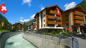 Zermatt Switzerland: Beautiful Matterhorn Mountain Views (4K)