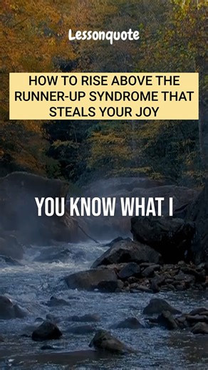 Runner Up Syndrome is the silent struggle many face when they...