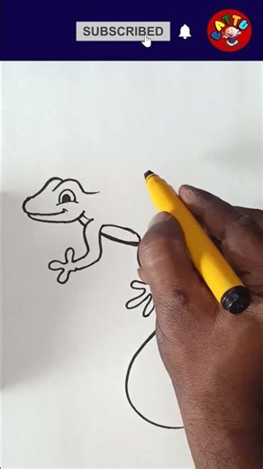 How to Draw a Lizard#shorts