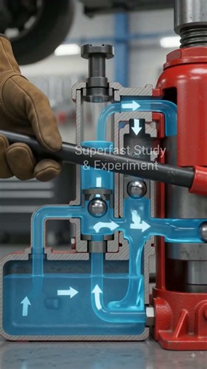How Hydraulic Jack Works #Hydraulicjack #engineering