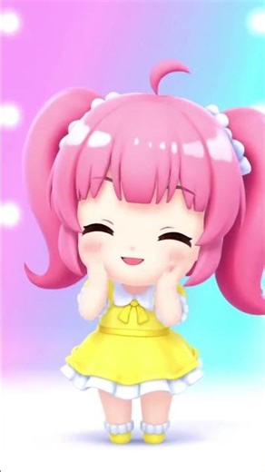 Cute chibi anime full of kawaii vibes! 💖✨ Tiny adorable character, cute