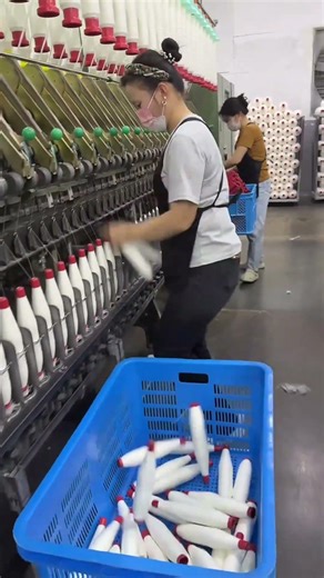 very fast thread spooling process. #shorts