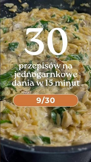 🍽 Recipe 9/30 - Creamy orzo with mushrooms and spinach #recipes
