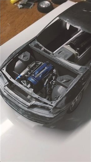 RB試作① ※参考にした方 白GTR様 #プラモデル #r32 #gtr #RB26