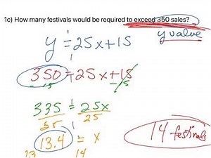 Using Linear Models to Predict Values