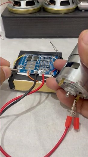 4S BMS Short Circuit Protection Test ⚡ Auto Cut-Off & Instant Restart! 🔋#BMS #electronic #stem