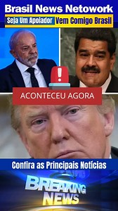 Após ataques dos EUA contra a Venezuela, governo Lula toma drástica medida... Ver mais | Brasil News Network TV