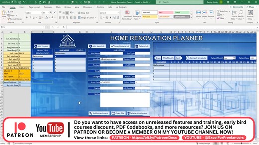 Ever wish you had a smarter way to manage your home renovation projects — all in Excel? 👉 https://www.excelforfreelancers.com/home-renovation-planner-fb-page This free tool helps you: ✅ Track every task, room, and budget ✅ Organize quotes, contractors & materials ✅ Stay on time and on budget I walk you through the full planner in this training — and yes, the workbook’s included. 🎥 Watch now and download the free template #ExcelTools #ProjectPlanner #HomeRenovation #ExcelTemplates #SmartPlannin